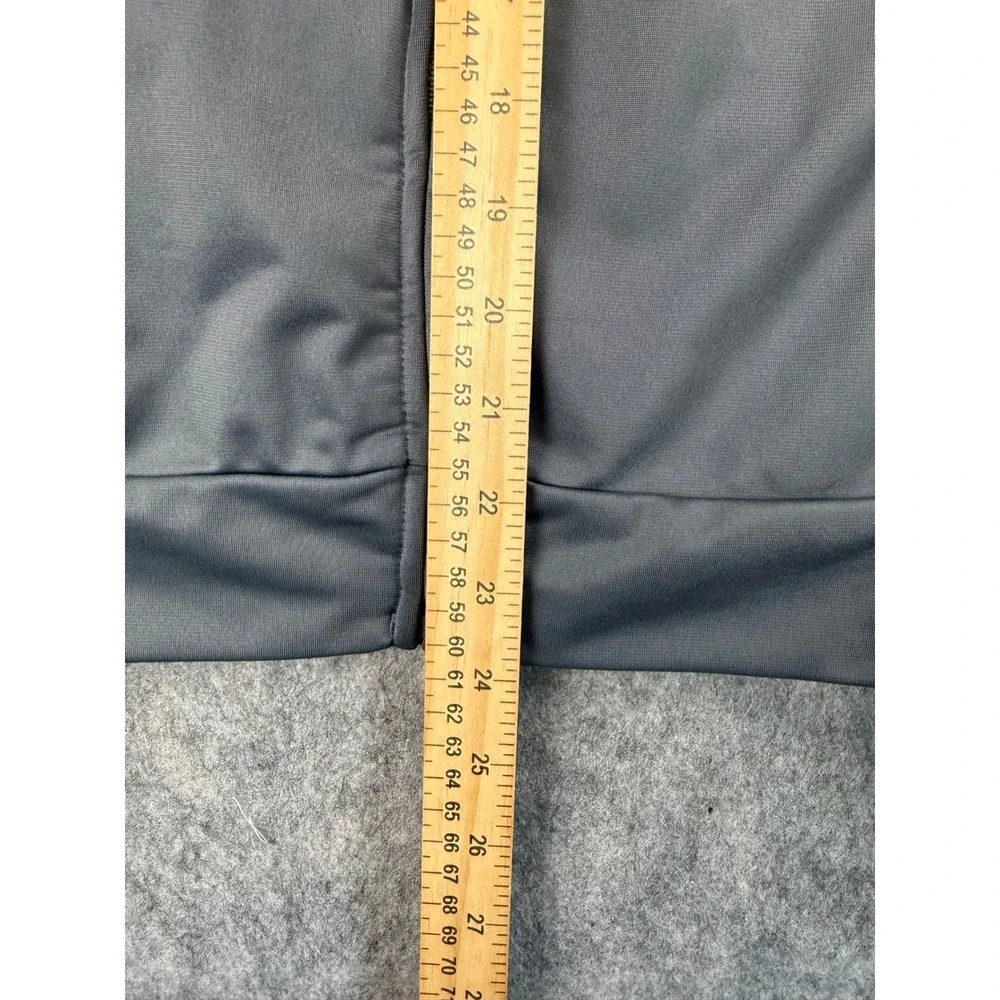 Adidas Kids Gray Track Jacket Full Zip 3-Stripe Performance Size M‎ 10/12